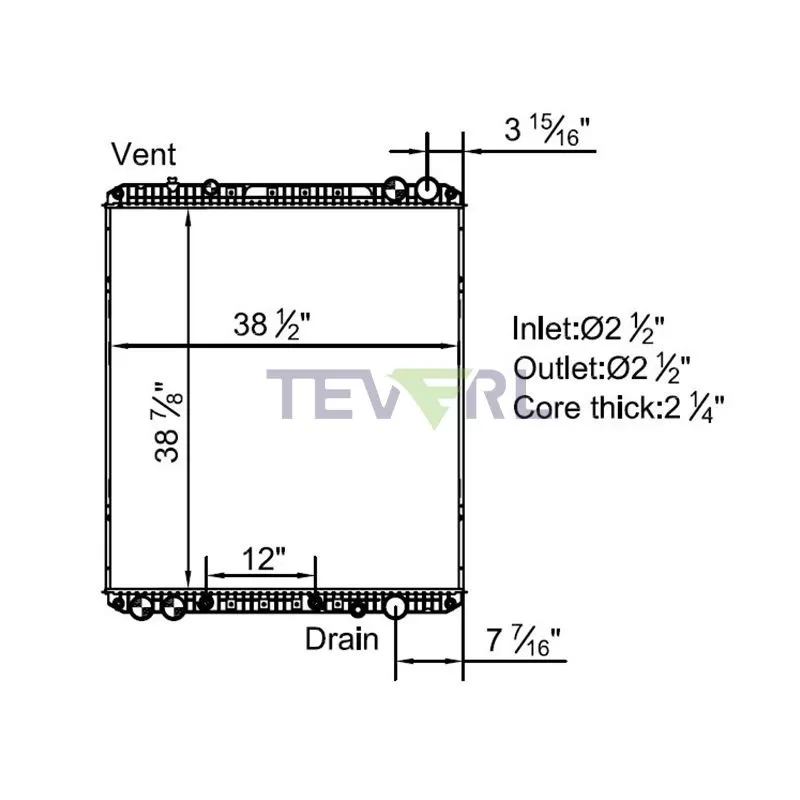 10101013 Freightliner Radiator