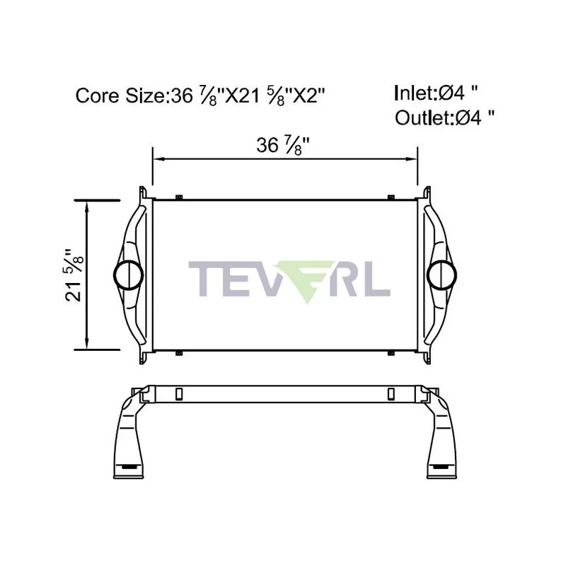 10102002 Freightliner Charge Air Cooler