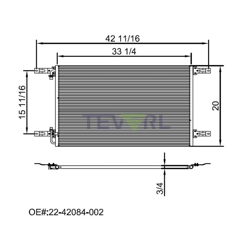 10103015 Freightliner Condenser