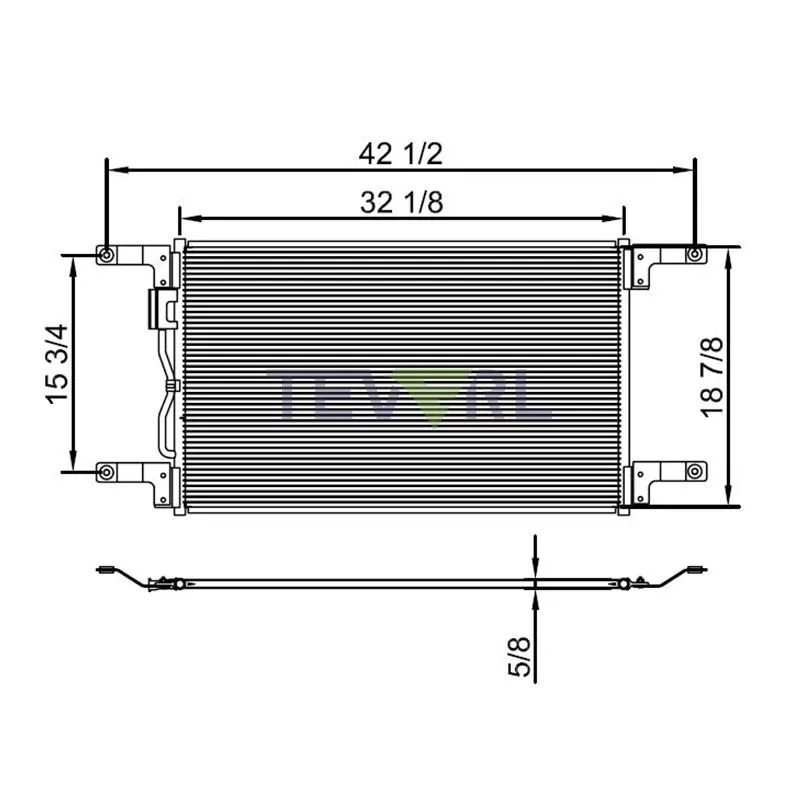 10103001 Freightliner Condenser