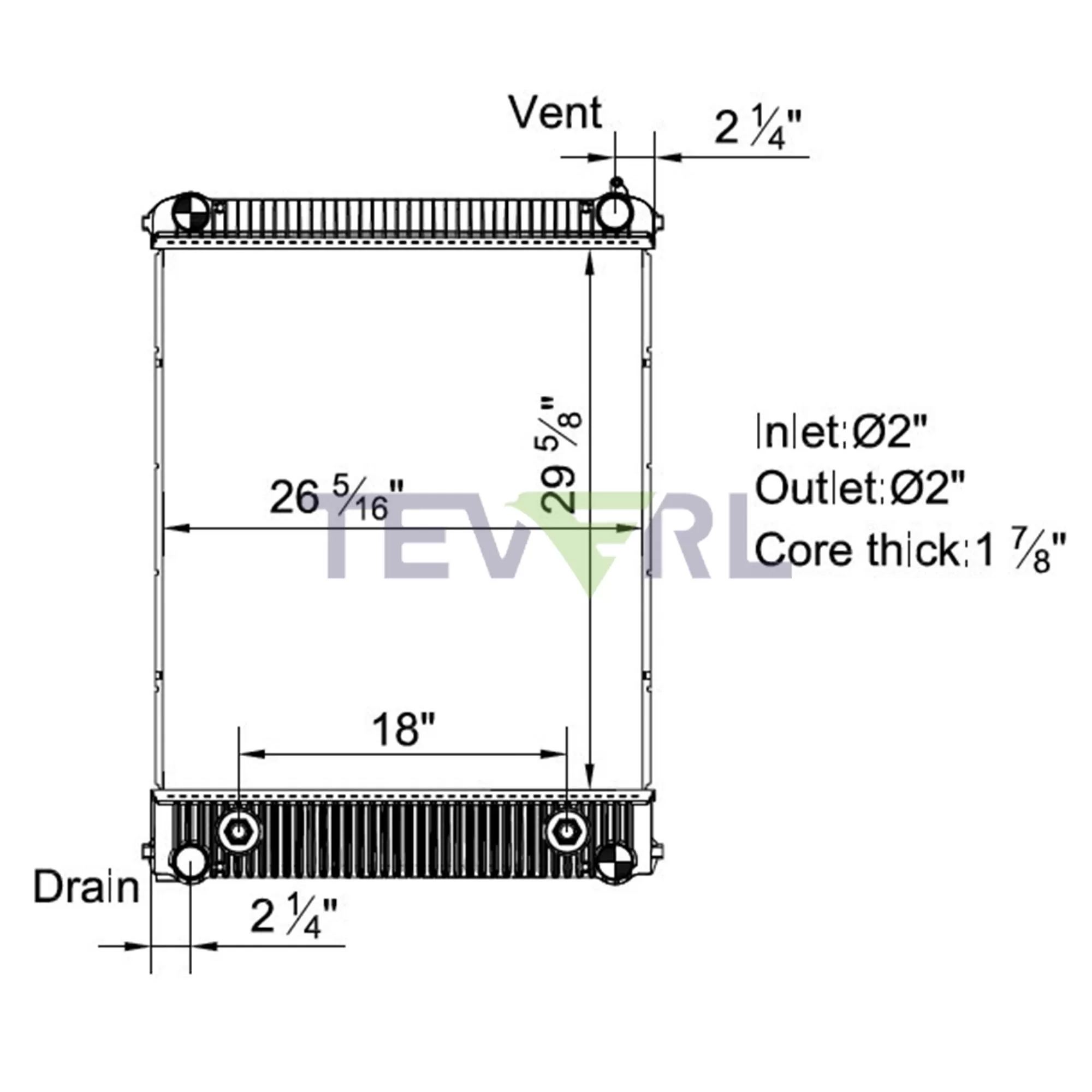 10101032 Freightliner Radiator