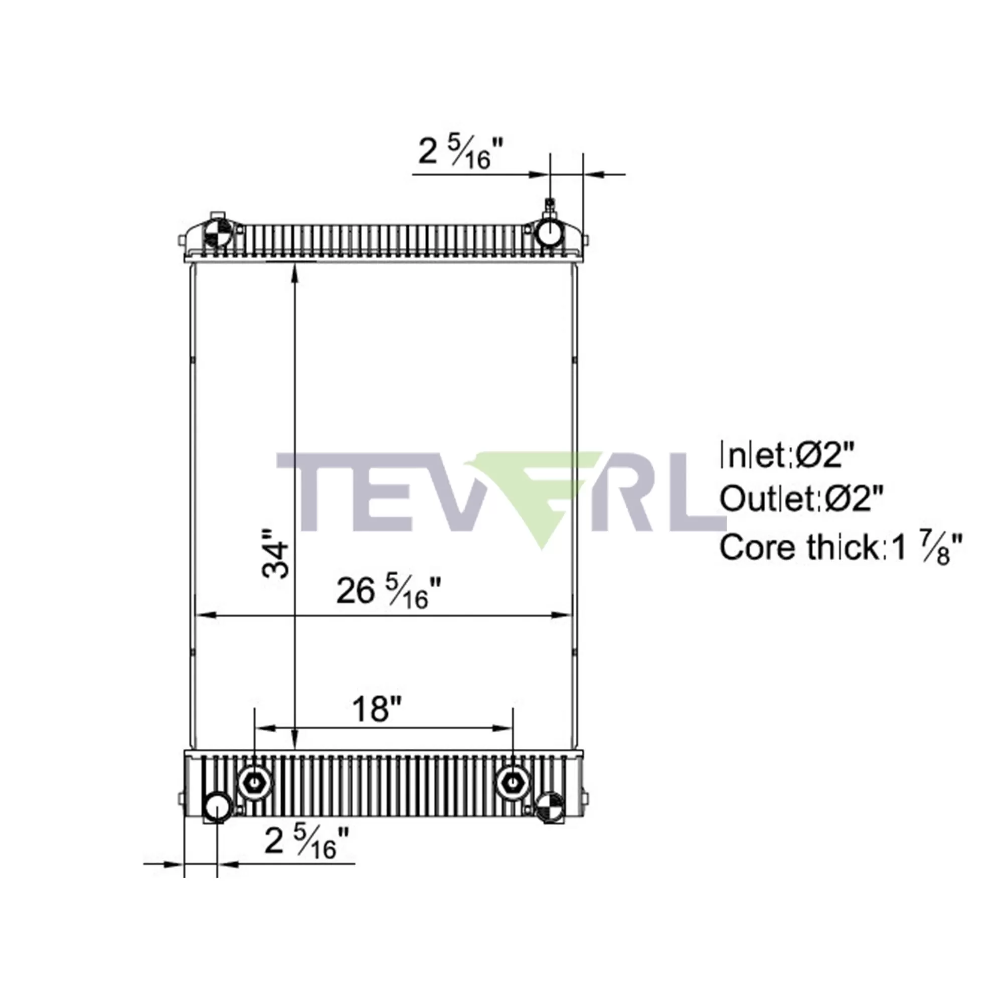 10101034 Freightliner Radiator