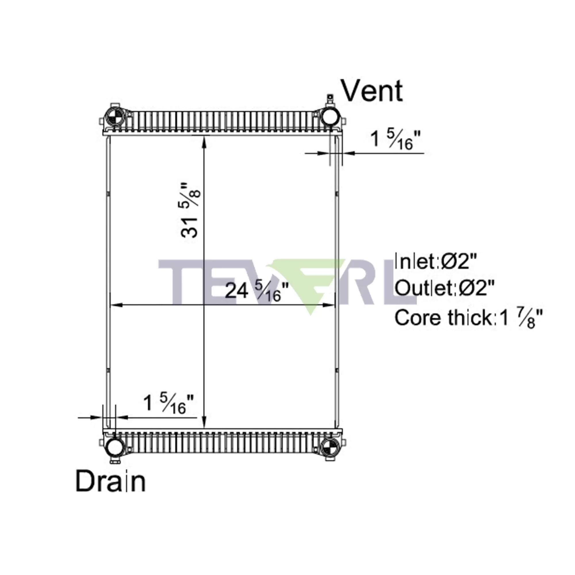 10101042 Freightliner Radiator