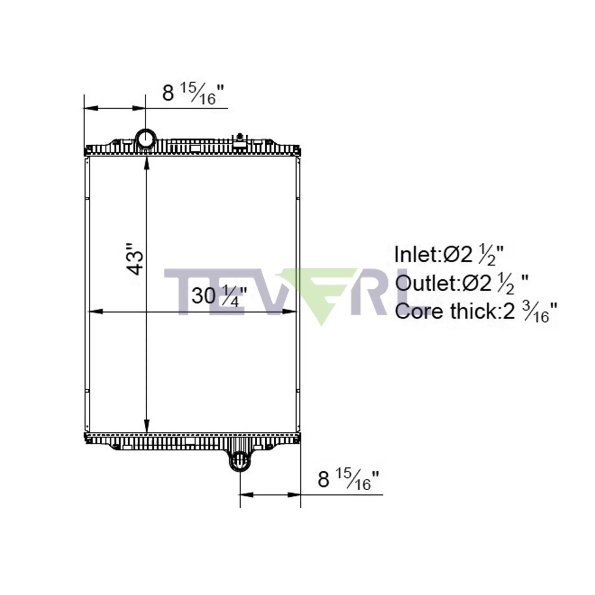 10201009 Kenworth Radiator