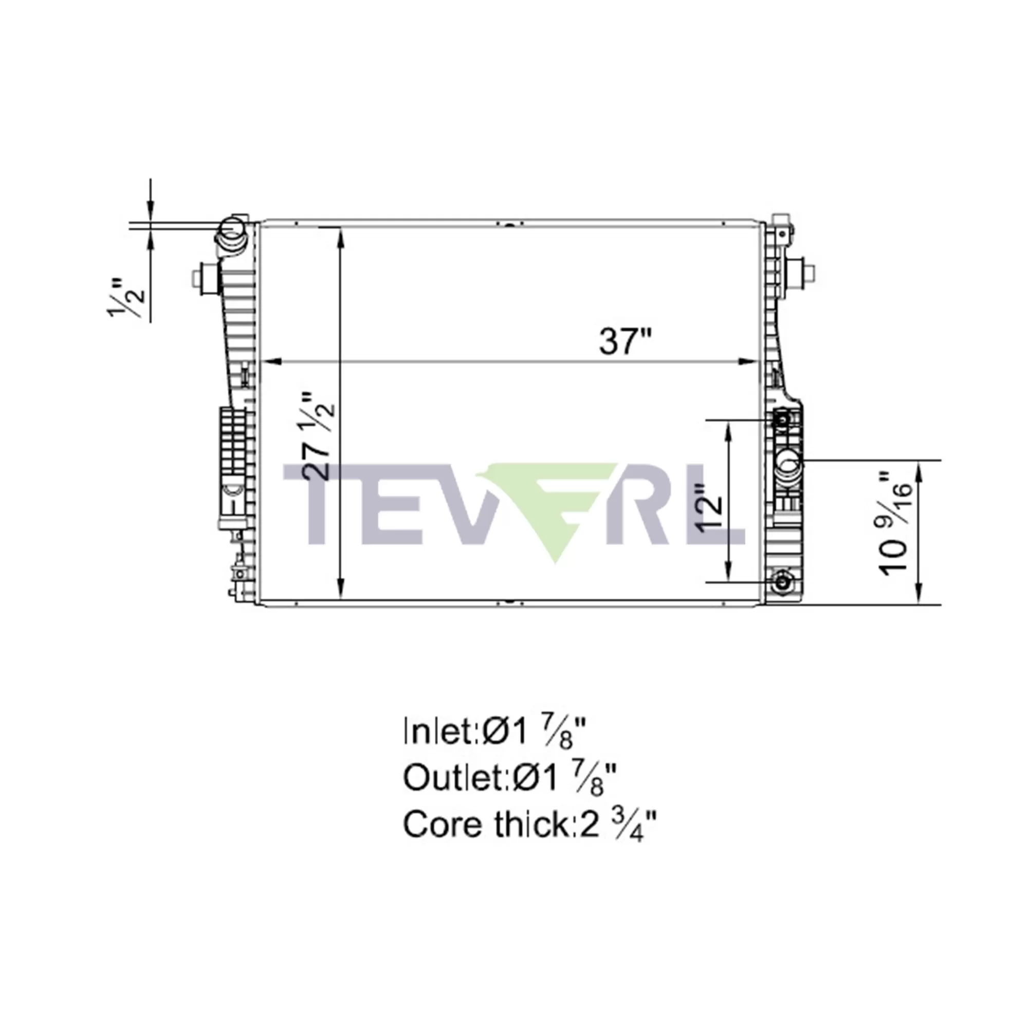 11801001 Ford Radiator