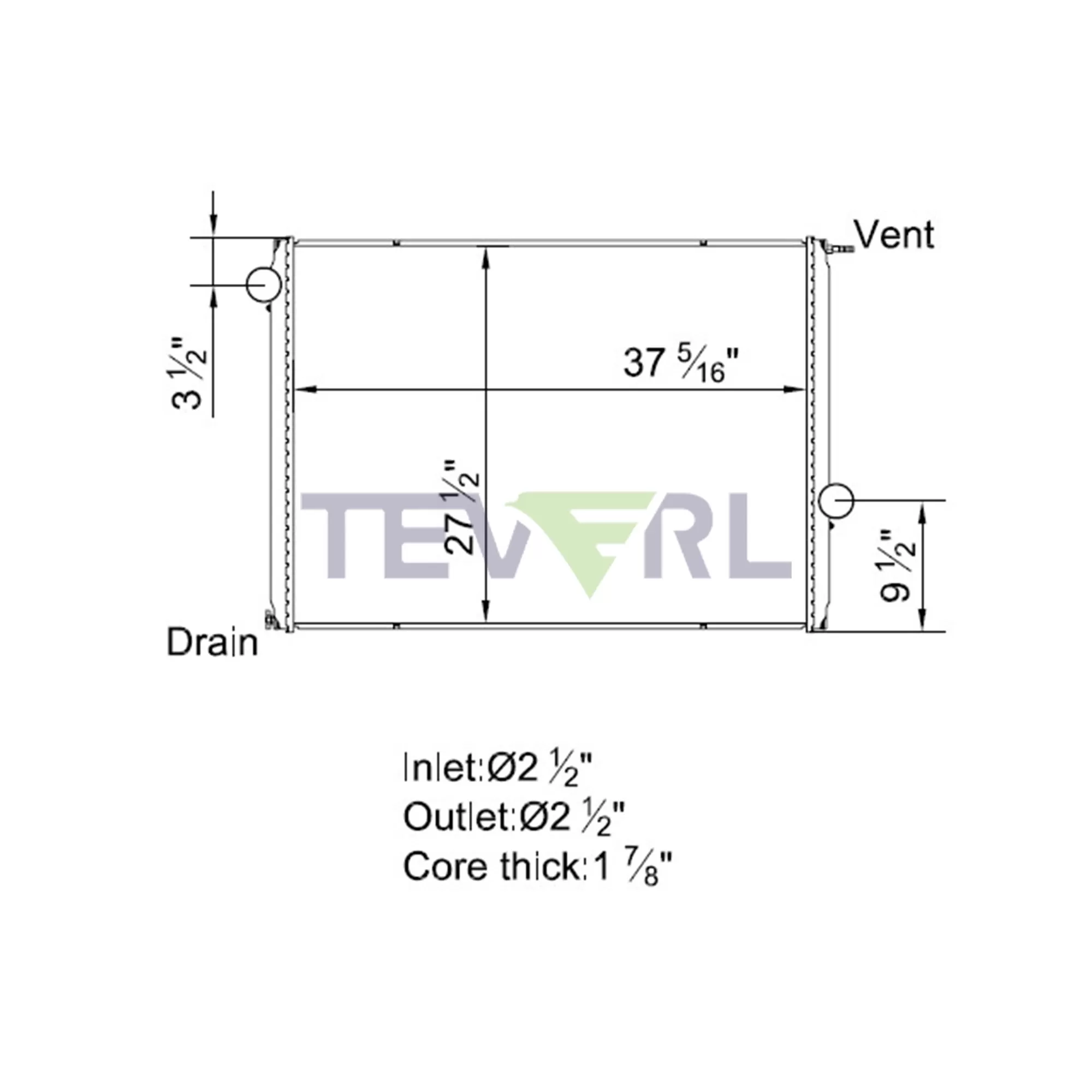 11801005 Ford Radiator