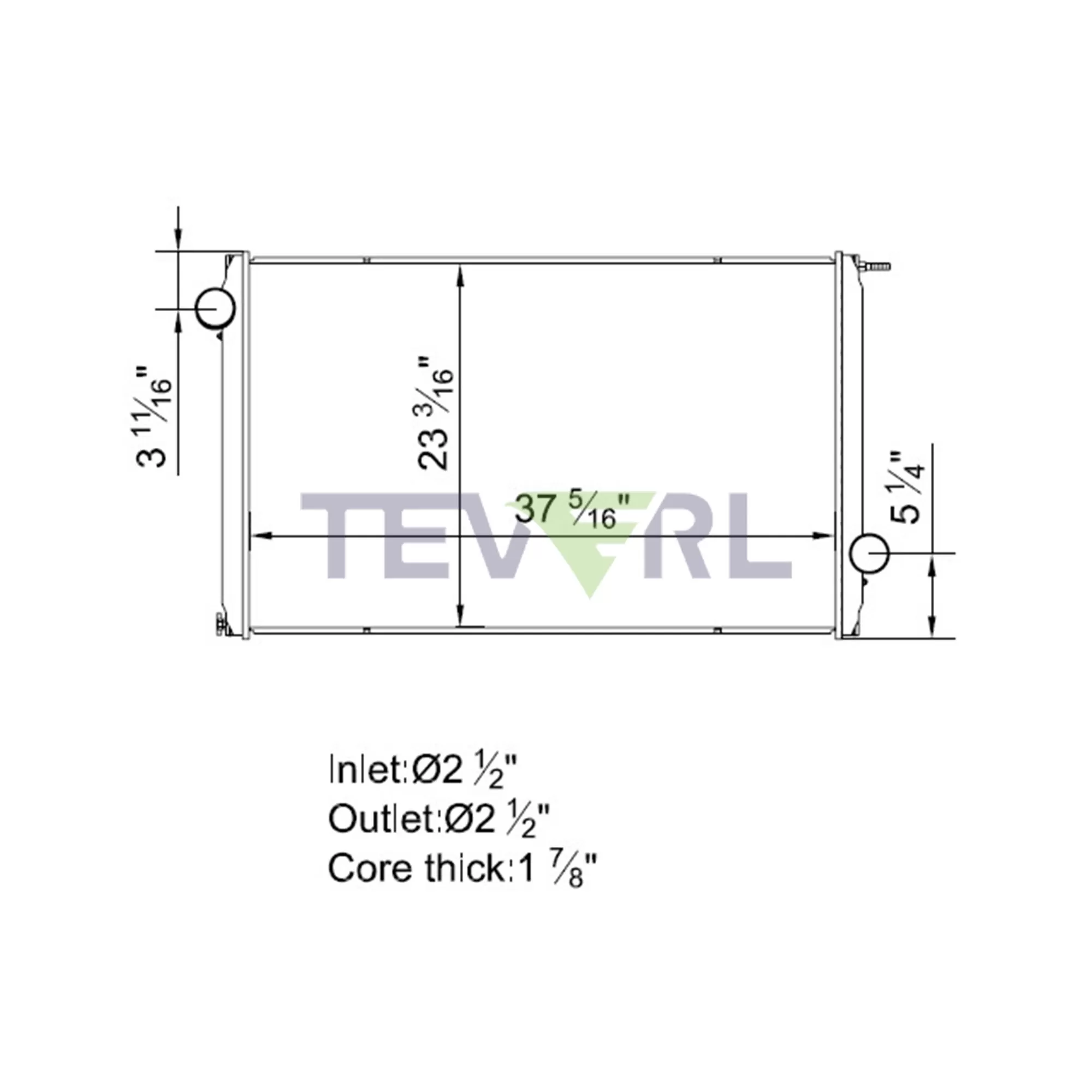 11801008 Ford Radiator