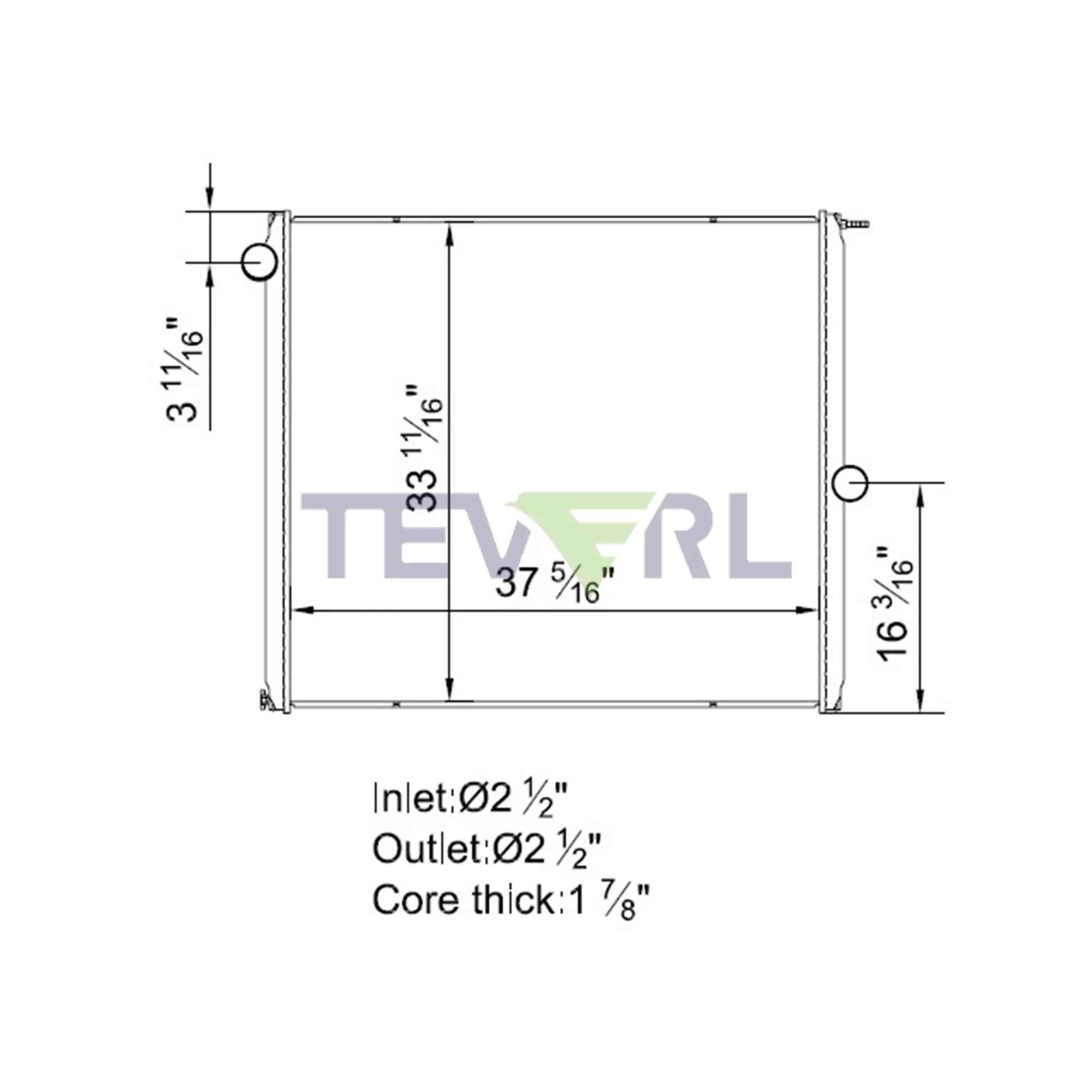 11801010 Ford Radiator