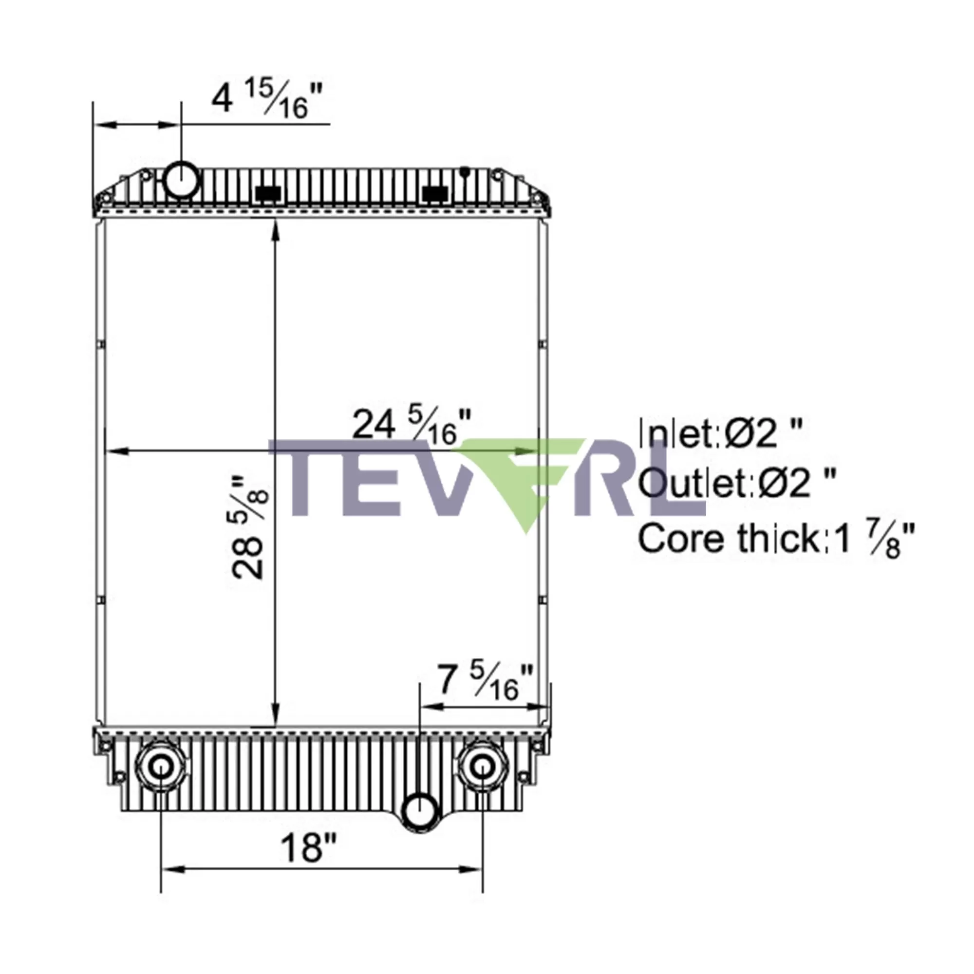 10101046 Freightliner Radiator