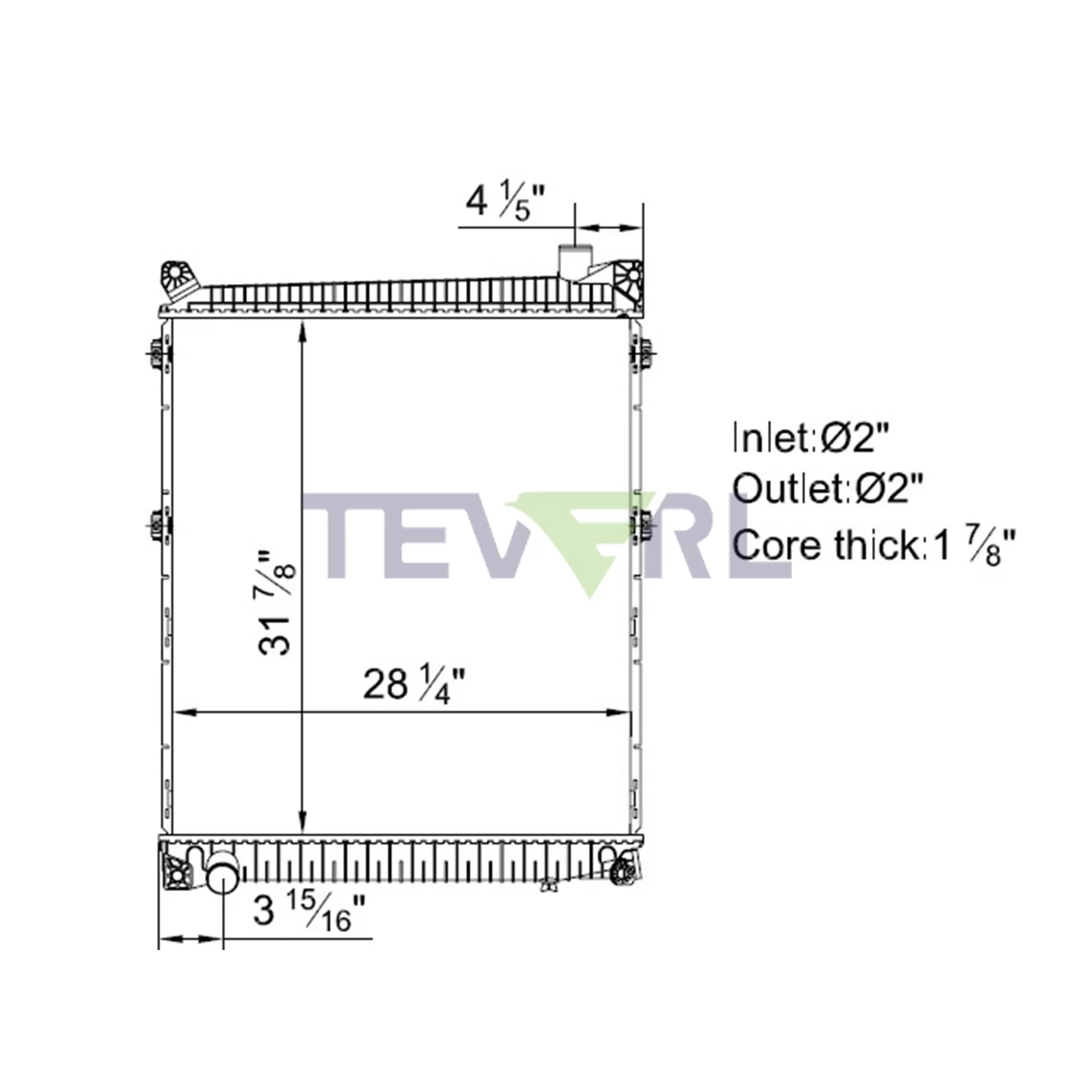 10501007 Mack Radiator