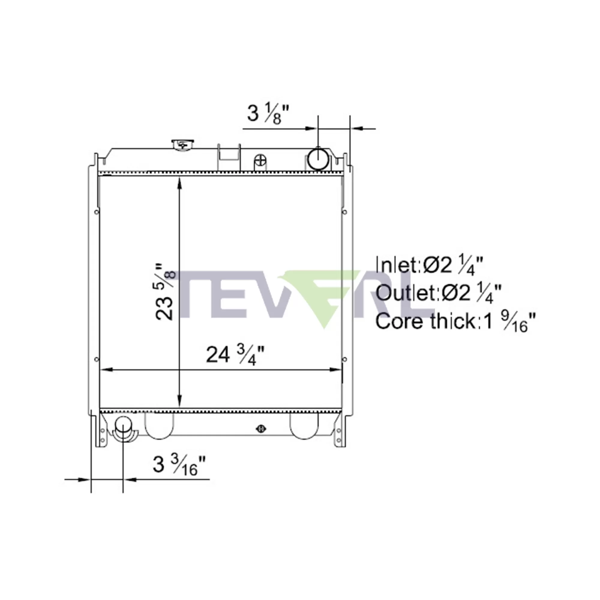 11401002 Hino Radiator