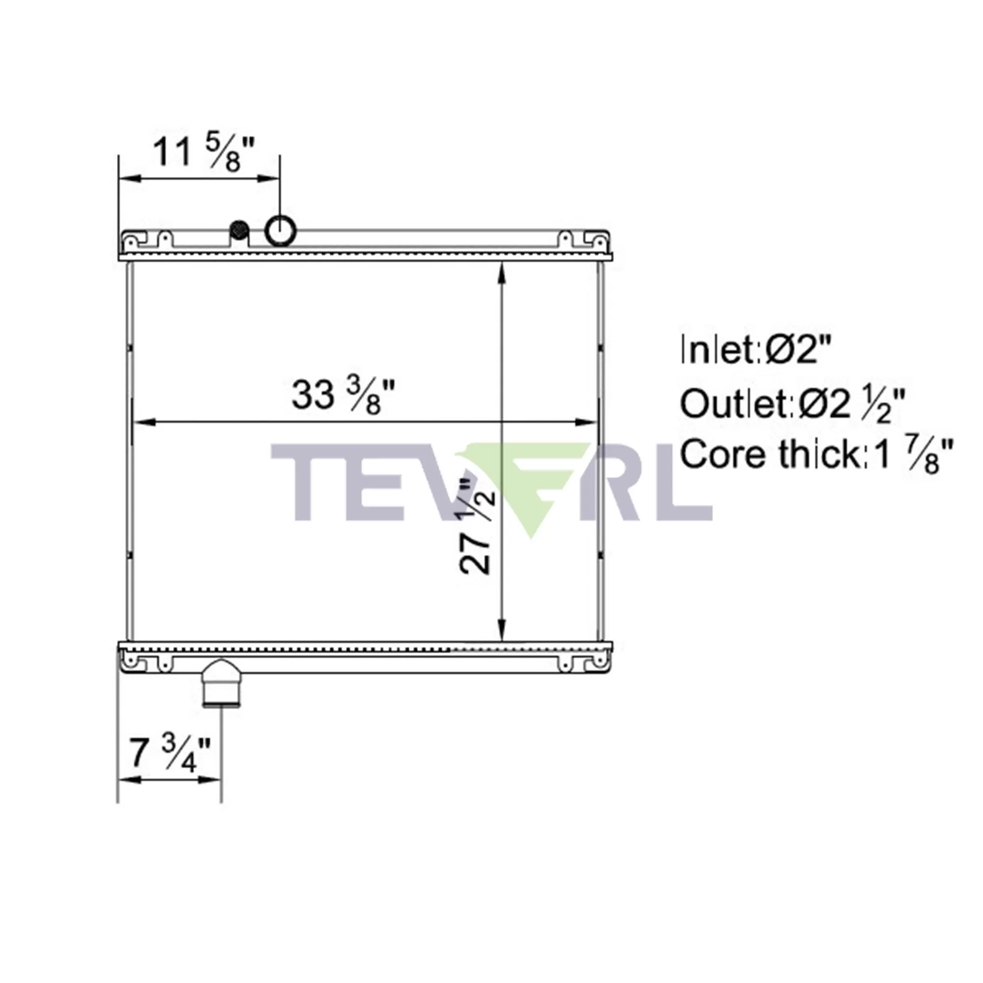 10501002 Mack Radiator