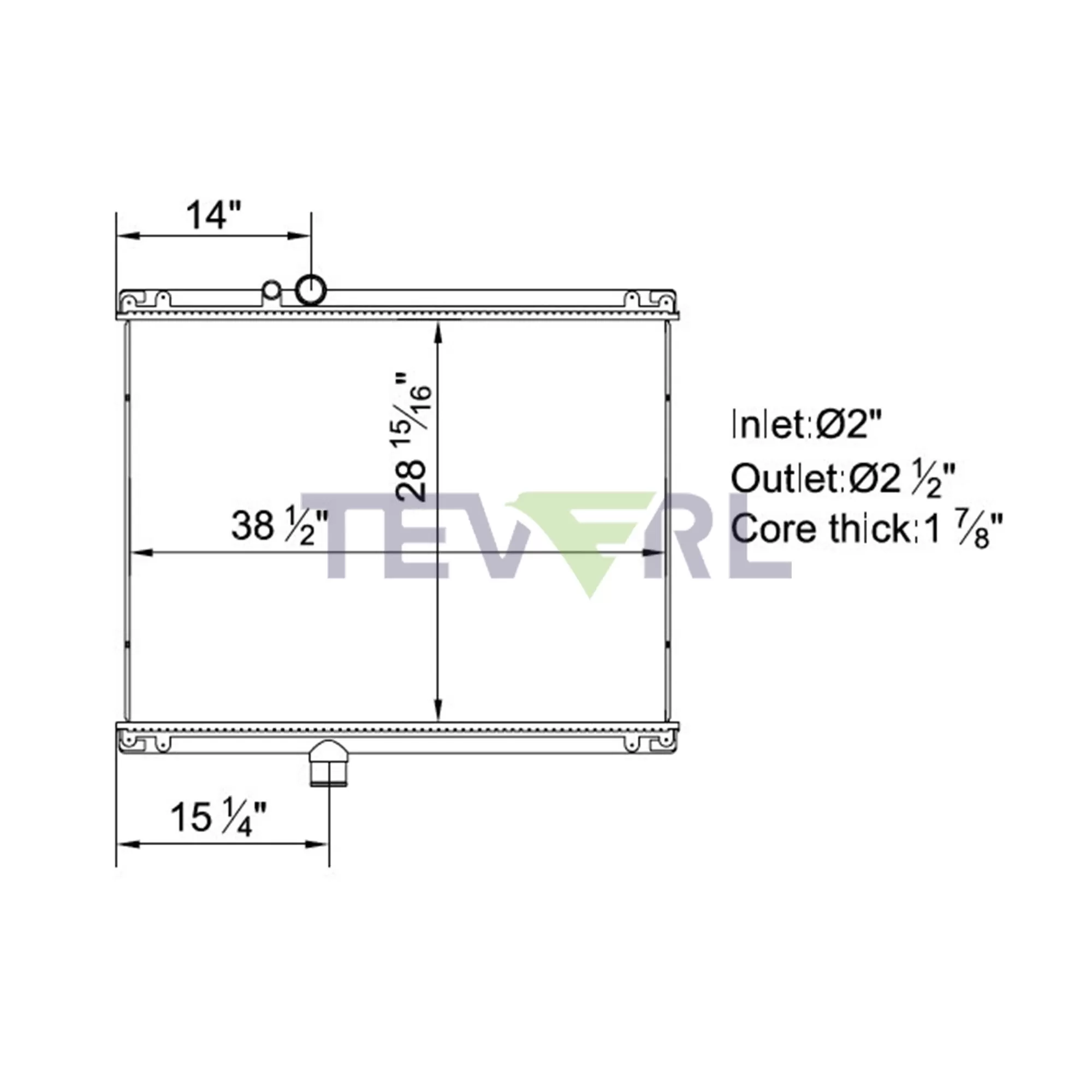 11501001 Mitsubishi Radiator