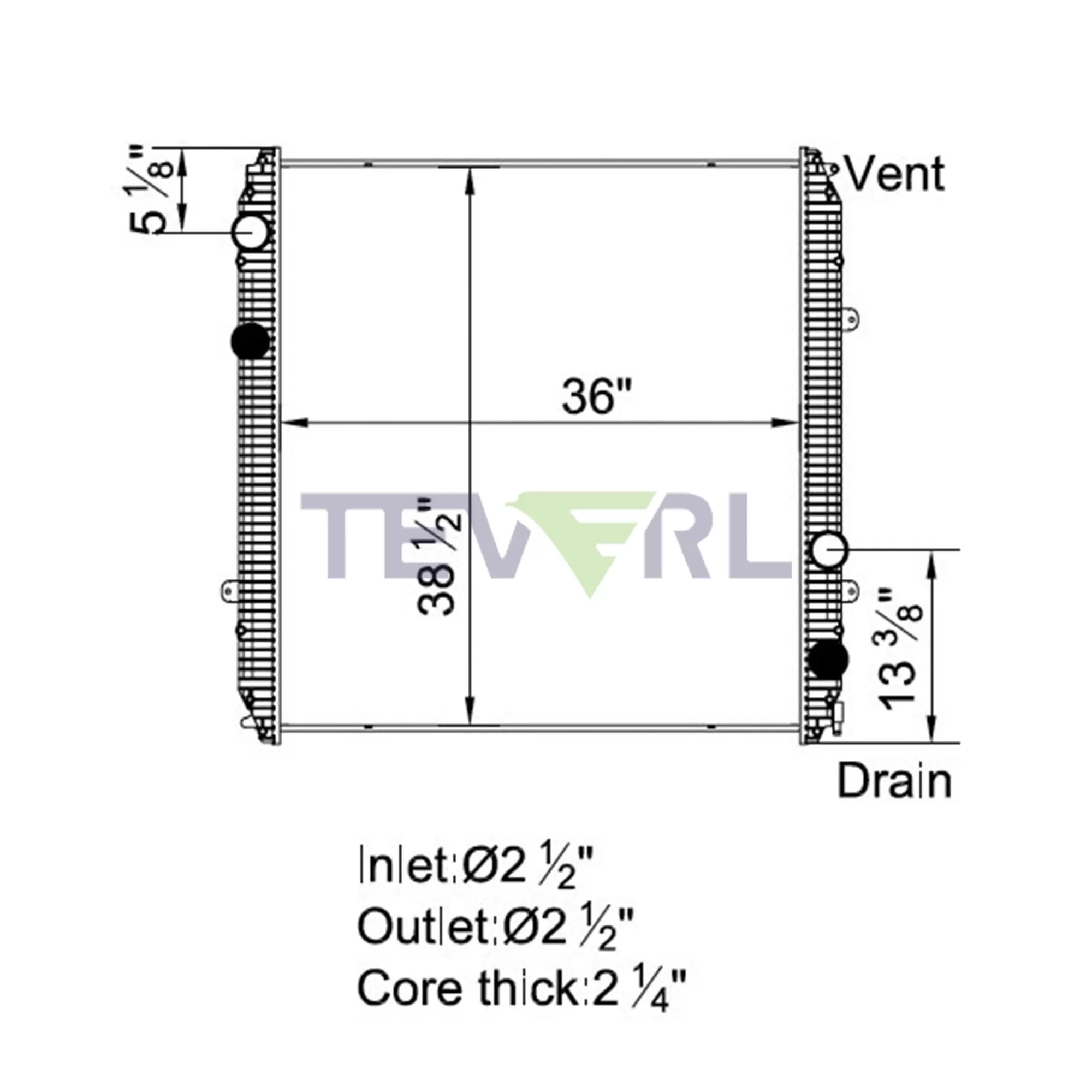 10101025 Freightliner Radiator