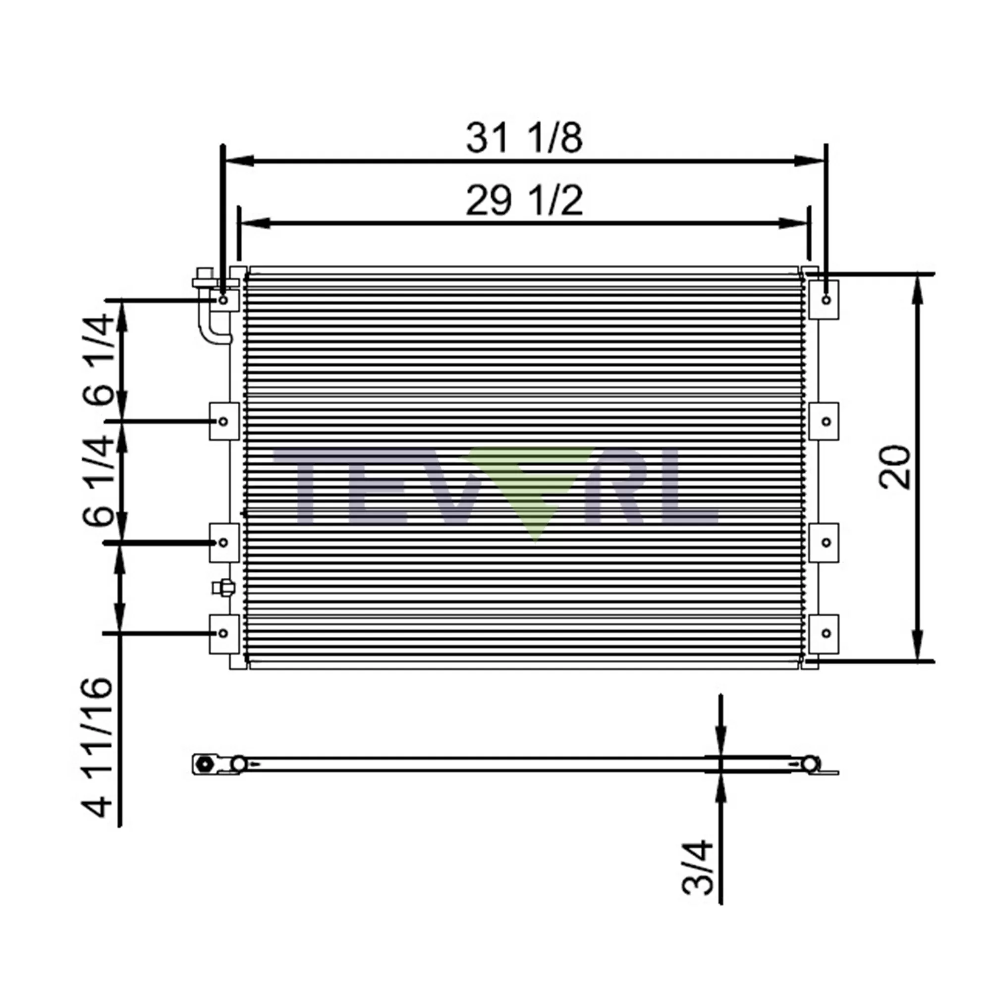 10203003 Kenworth Condenser