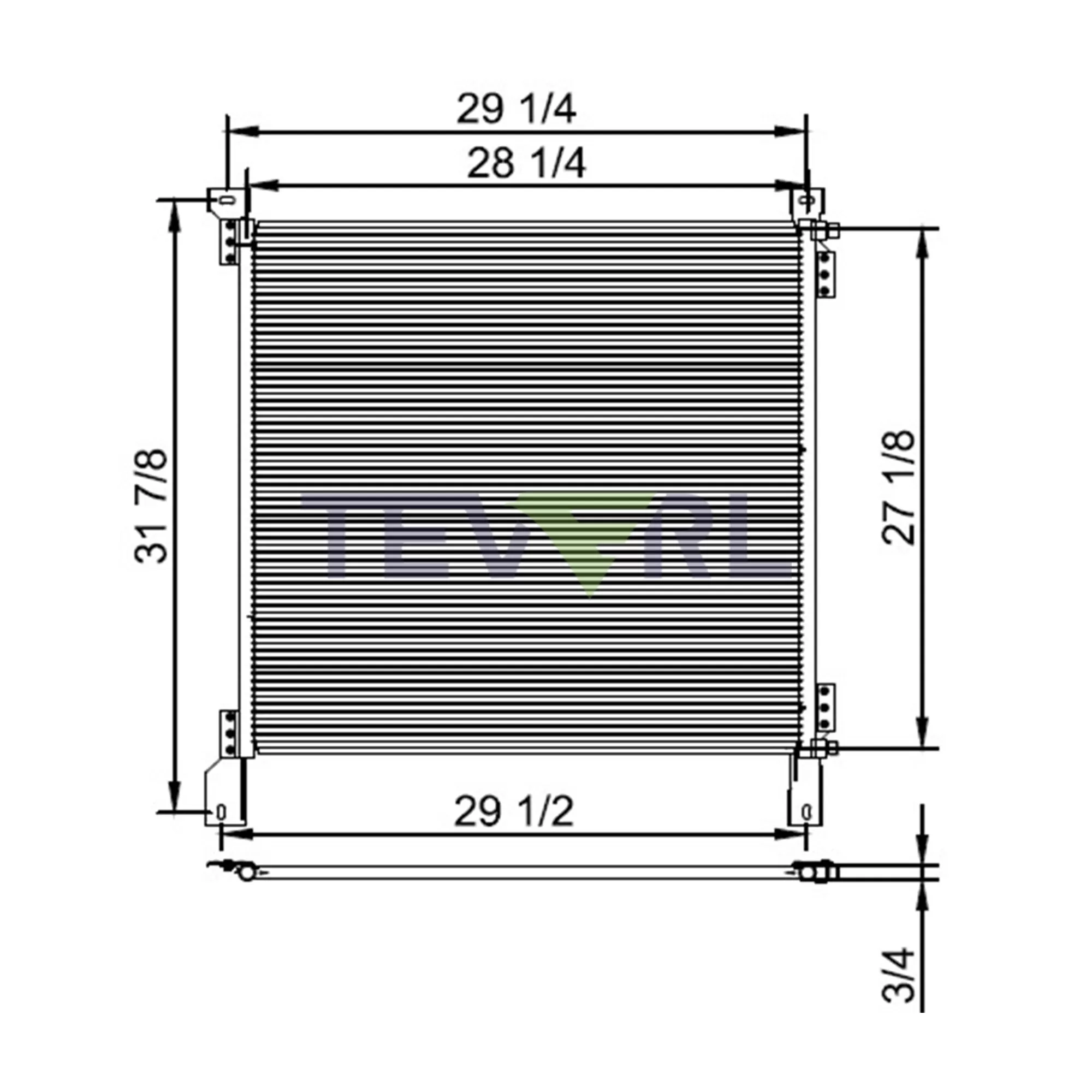 10303002 Peterbilt Condenser