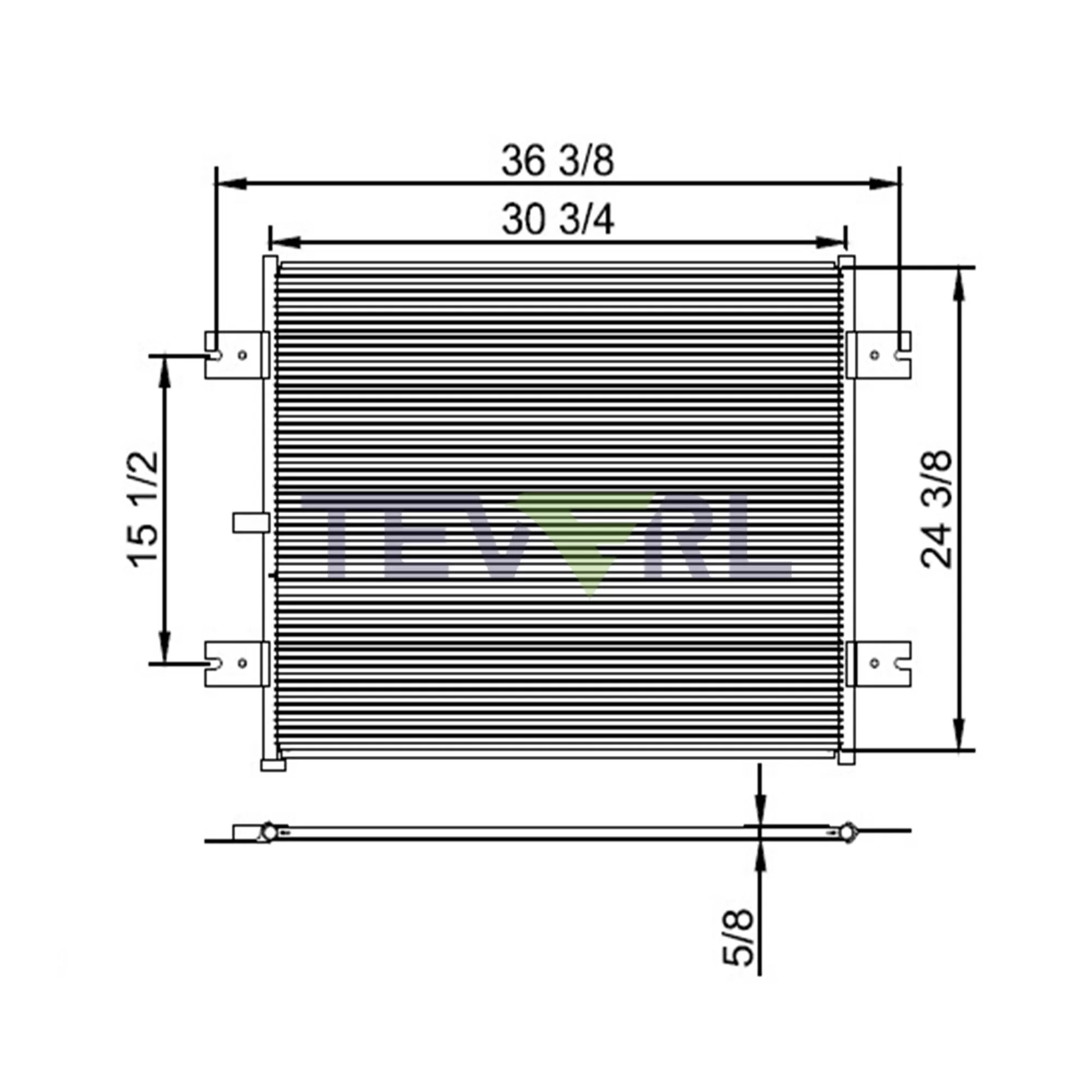 10303003 Peterbilt Condenser