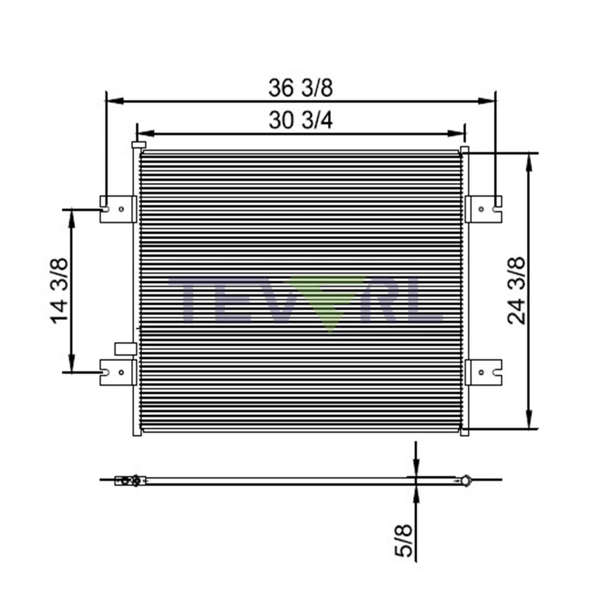 10303004 Peterbilt Condenser