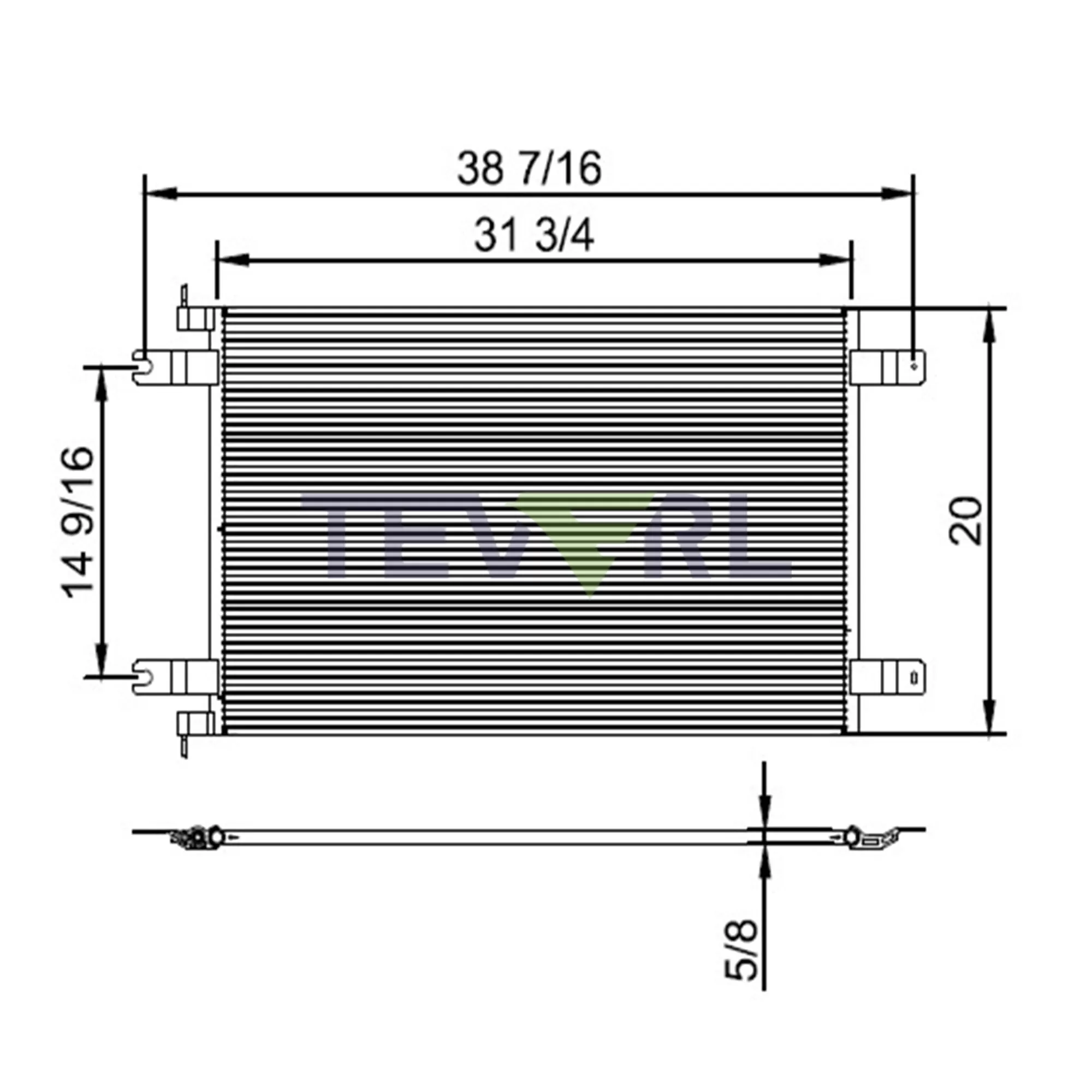 10303005 Peterbilt Condenser