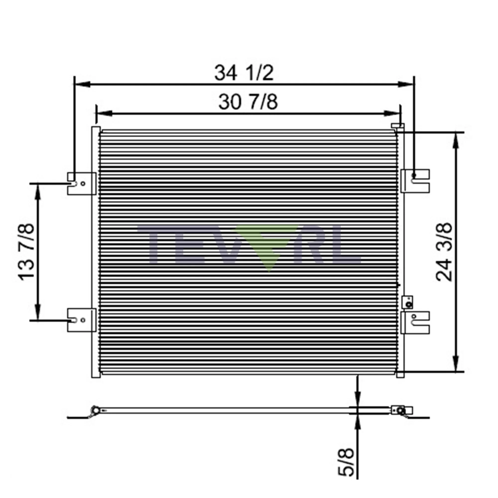 10303009 Peterbilt Condenser