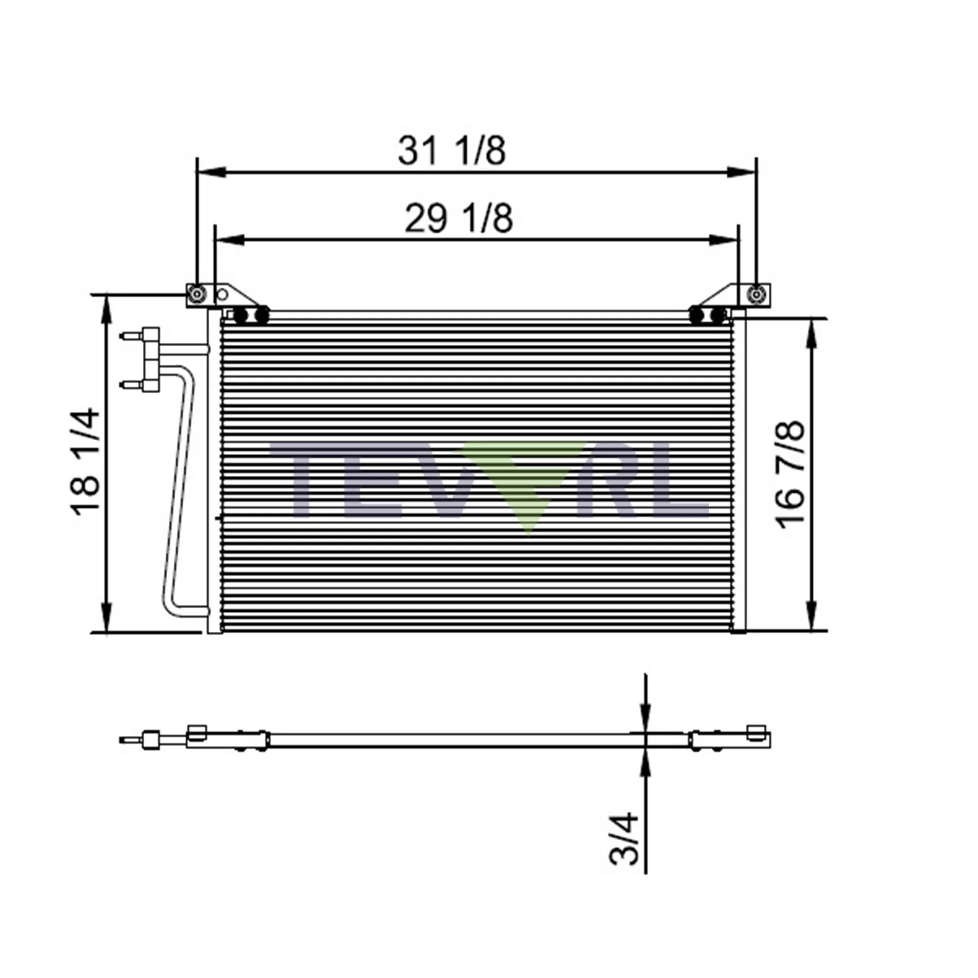 11703001 GM Chevrolet Condenser