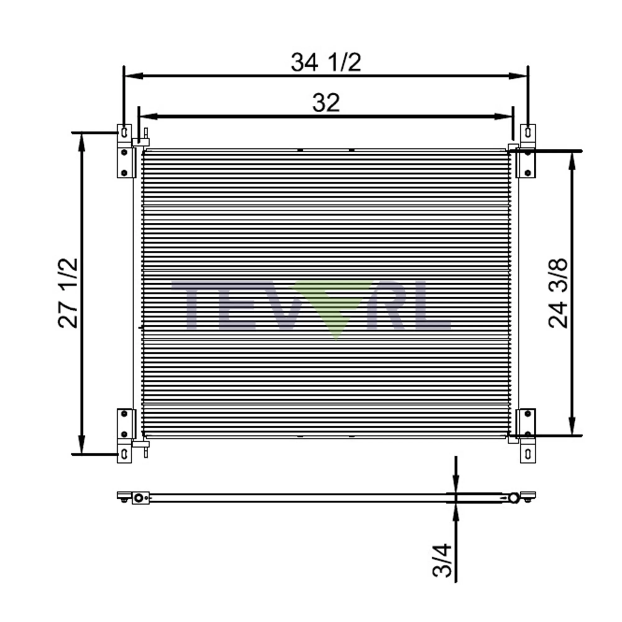 10203001 Kenworth Condenser