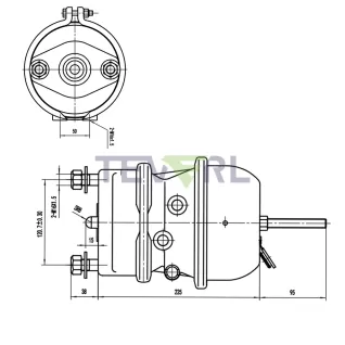 30102007 T18/24 Disc Brake Chamber