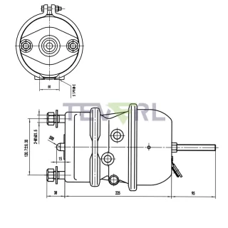 30102007 T18/24 Disc Brake Chamber