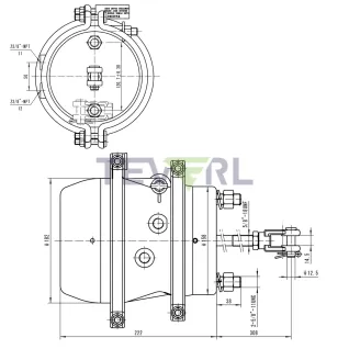 30102009 T24/30 Spring Brake Chamber 64/64MM