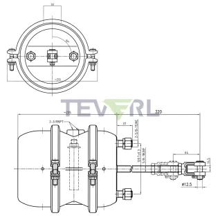 30102011 T30/30 Spring Brake Chamber