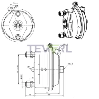 30102015 T20 Single Disc Brake Chamber