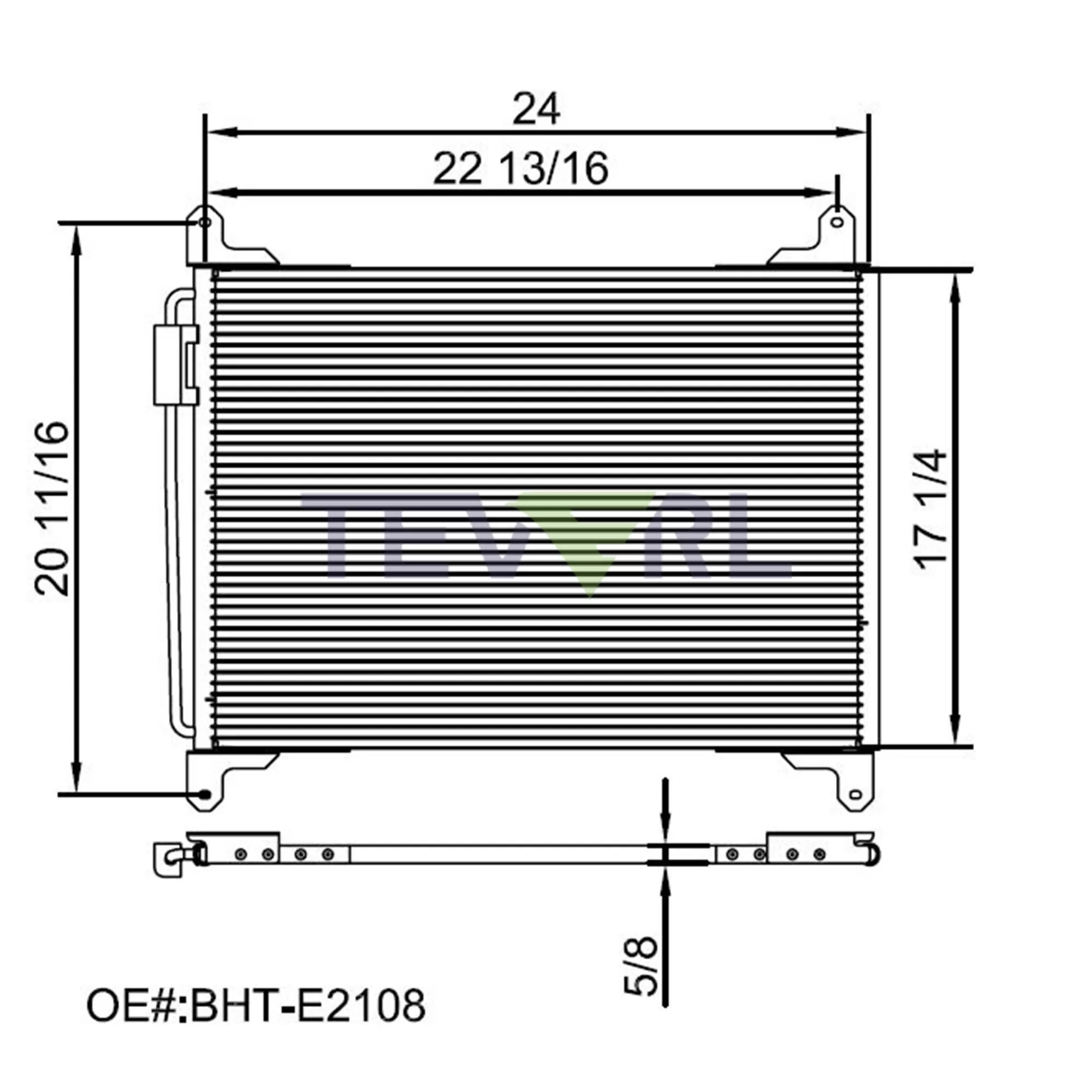 10103009 Freightliner Condenser