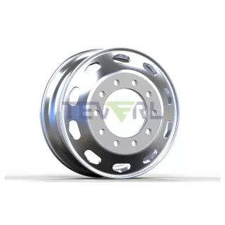 3011004B 22.5*8.25 Hub Piloted Both Polished Face Wheel