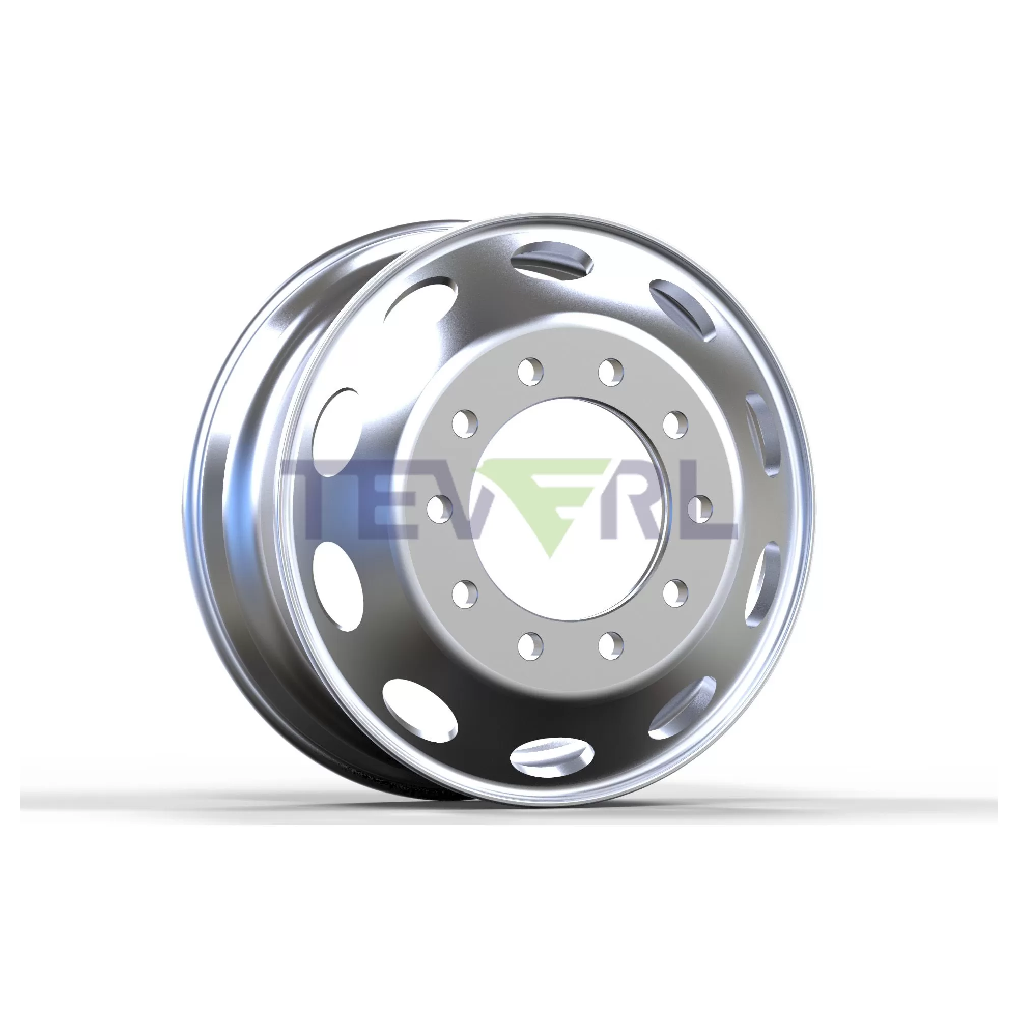 3011005B 22.5*8.25 Hub Piloted Both Polished Face Wheel