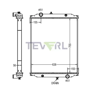 10101081 Blue Bird Radiator