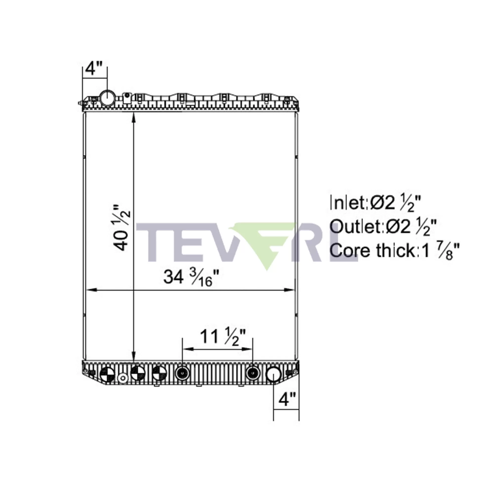 10401005 Volvo Mack Radiator