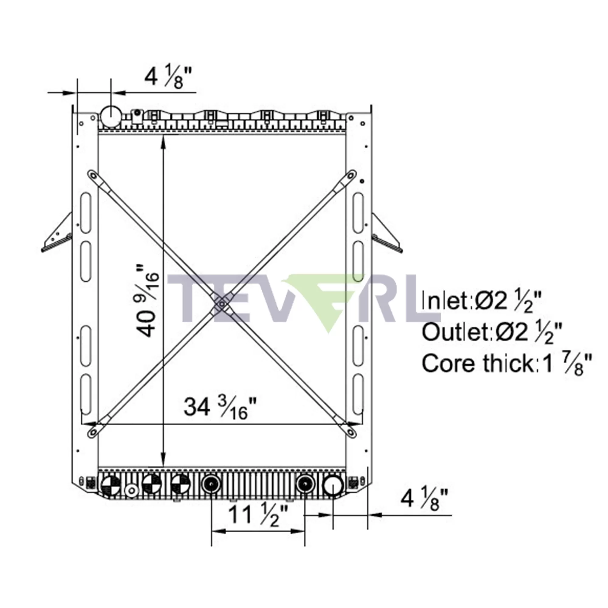 10401006 Volvo Mack Radiator