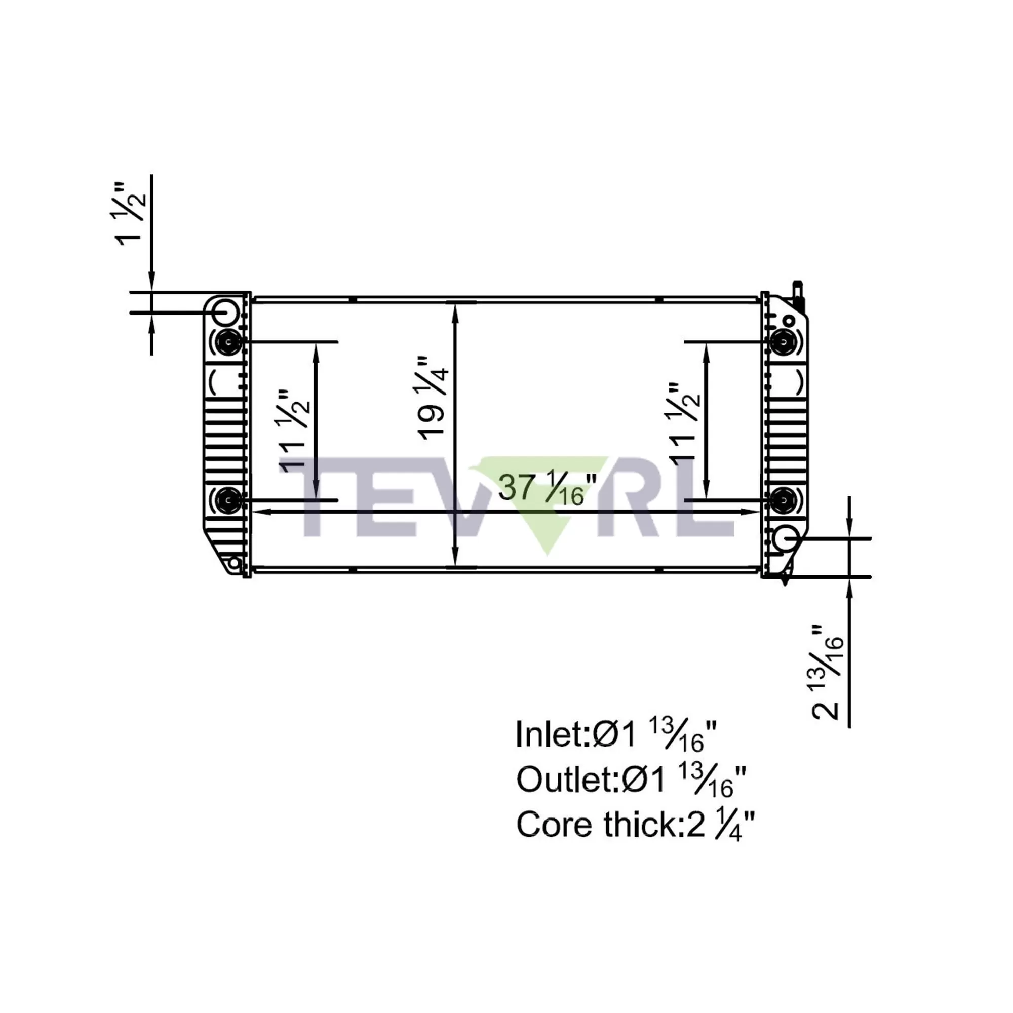 11701003 GMC Chevy Radiator