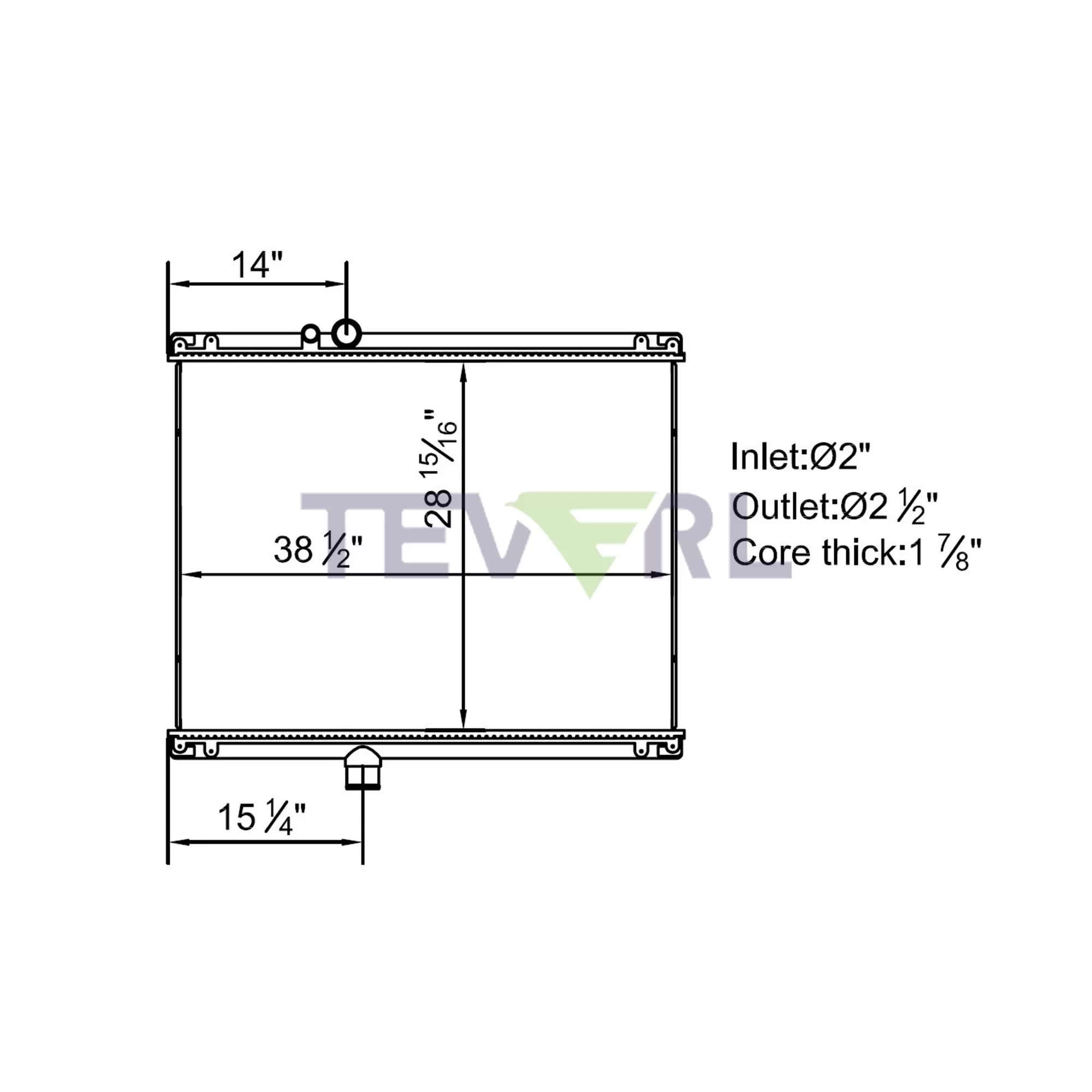 10501001 Mack Radiator