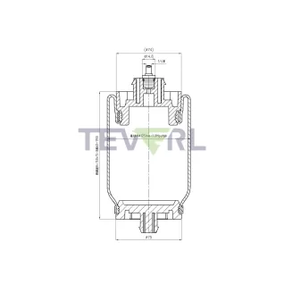 30103001 Air Spring Cabin 68037, W02-600-7121