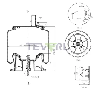 30103018 AIR SPRING 64312/1R12-615/8449