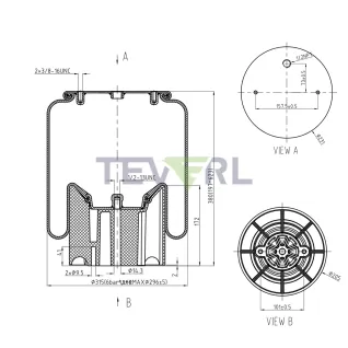 30103020 AIR SPRING 66666 - PETERBILT