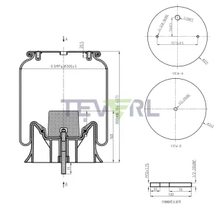 30103024 AIR SPRING 64274/1R12-069/8312