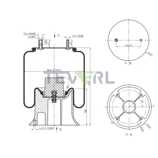 30103026 AIR SPRING 64279/1R12-103/8315