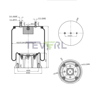 30103027 AIR SPRING 64272/1R13-039/8317