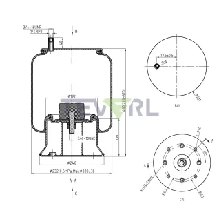 30103029 AIR SPRING 64288/1R12-375/8435