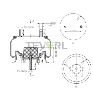 30103031 AIR SPRING 64439/1R12-435/8471