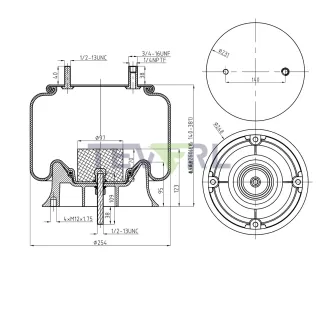 30103033 AIR SPRING 64459/1R12-487/8488