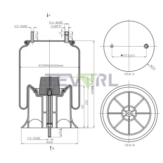 30103035 AIR SPRING 64383/1R12-580/8448