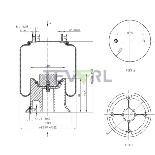 30103037 AIR SPRING 64281/1R12-279/8383